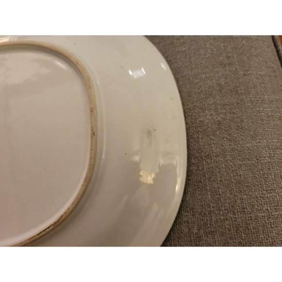 Yamaka Fascino Platter Dish Oval Serving Japan Stoneware Vtg Floral 12 1/2” Long - Picture 6 of 6